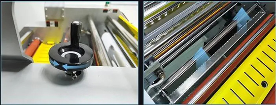 オフィスの使用のためのカッターが付いているEcooGraphix 720mmの幅の小さいフォーマットの薄板になる機械