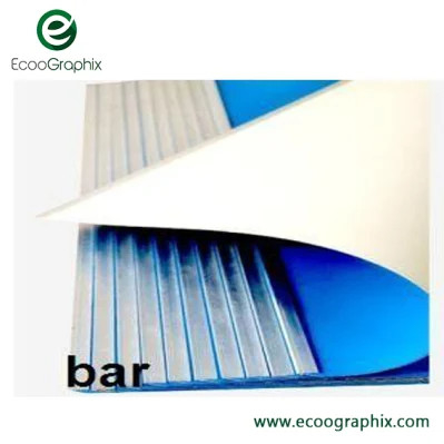 ECOO-BL-E フルモールド圧縮式印刷ゴムブランケット 3プライスブルー色