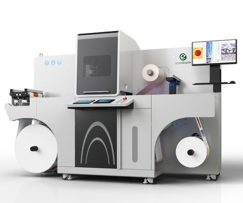 自動デジタルラベル装飾機箔押しおよびワニス印刷