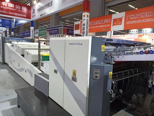 高速UV漆器 9500枚/時間 730×1060mm 最大枚数と紙加工用テフロンコンベアベルト
