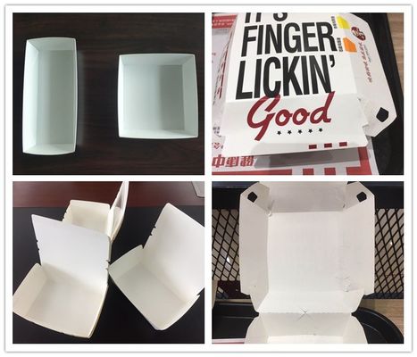 機械を形作る200Pcs/Min 600GSM KFCの食糧耳折れ表紙