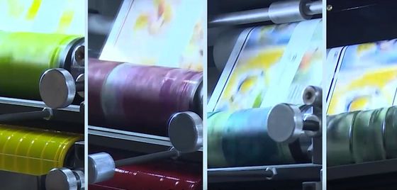 フレキソ印刷のシールの印字機360度の版の調節