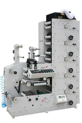 2色60m/Min CNC Flexoのラベルのステッカーのフィルムの印字機