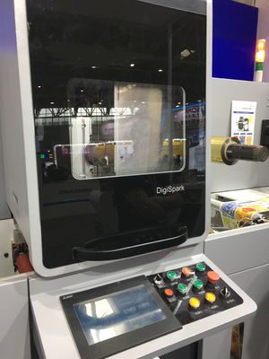独特の視覚効果のためのEcooGraphix DigiSparkデジタルラベル印刷機