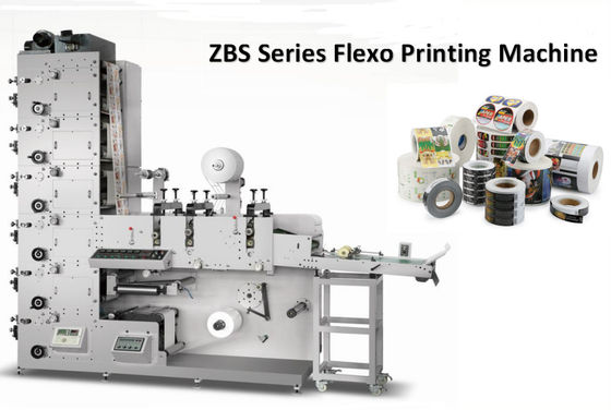 3色60m/Min Flexoの紫外線ラベルの印字機320mm網の幅