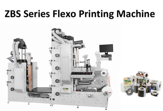 6色のFlexoの紙コップのステッカーのラベル プリンター機械60m/Min