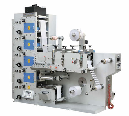 6色のAnilox陶磁器のシリンダーが付いているフレキソ印刷の紫外線ラベル プリンター